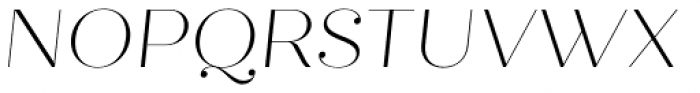Quiche Fine Thin Italic Font UPPERCASE