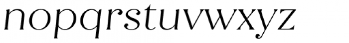 Quiche Flare Light Italic Font LOWERCASE