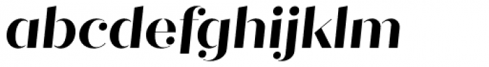 Quiche Stencil Bold Italic Font LOWERCASE