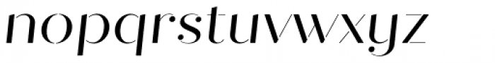 Quiche Stencil Italic Font LOWERCASE
