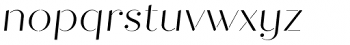 Quiche Stencil Light Italic Font LOWERCASE