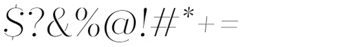 Quiche Stencil Thin Italic Font OTHER CHARS