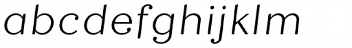 Quiche Text Light Italic Font LOWERCASE