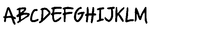 Quick Book Writing Font UPPERCASE