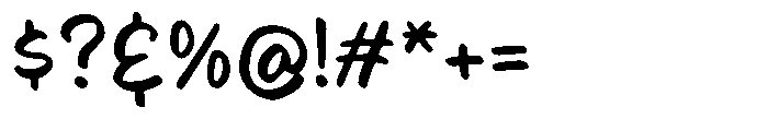 Quick Scribble Font OTHER CHARS