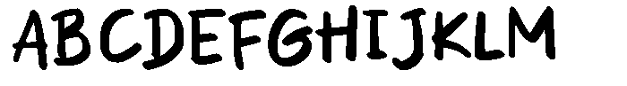 Quick Scribble Font UPPERCASE