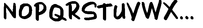 Quick Scribble Font UPPERCASE