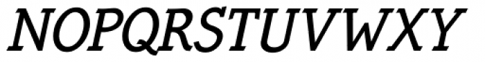 QuickType Medium Italic Font UPPERCASE