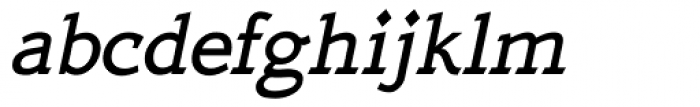 QuickType Medium Italic Font LOWERCASE