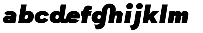 Quickflio Black Italic Font LOWERCASE
