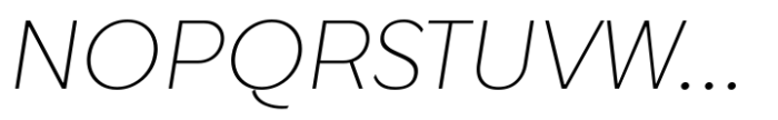 Quickflio Extra Light Italic Font UPPERCASE