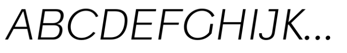 Quickflio Light Italic Font UPPERCASE