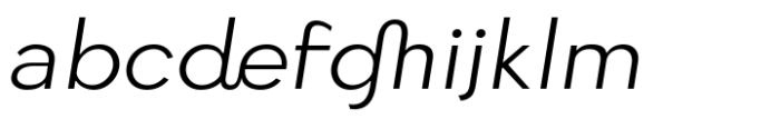 Quickflio Light Italic Font LOWERCASE