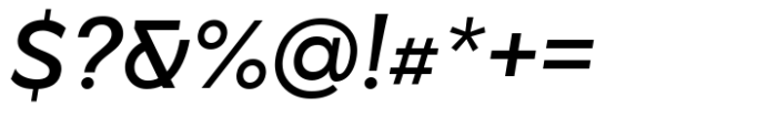 Quickflio Medium Italic Font OTHER CHARS