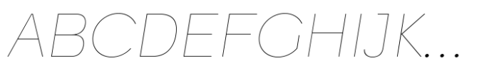 Quickflio Thin Italic Font UPPERCASE