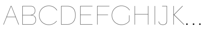 Quickflio Thin Font UPPERCASE