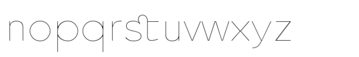 Quickflio Thin Font LOWERCASE