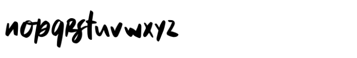 Quiet Backyard Regular Font LOWERCASE