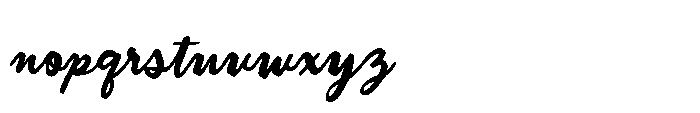 Quiet Petal Font LOWERCASE