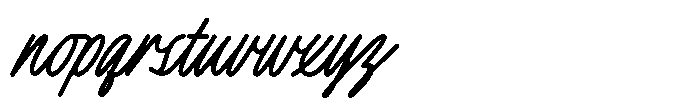 Quiet Sunday Reflection Font LOWERCASE