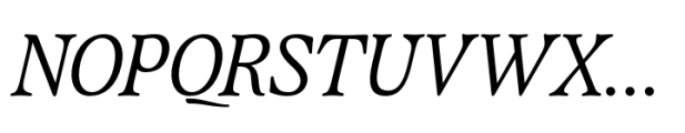 Quietism Deck Italic Font UPPERCASE