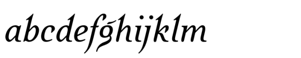 Quietism Deck Italic Font LOWERCASE
