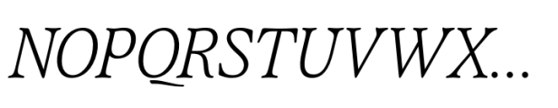 Quietism Deck Light Italic Font UPPERCASE