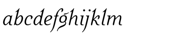 Quietism Deck Light Italic Font LOWERCASE