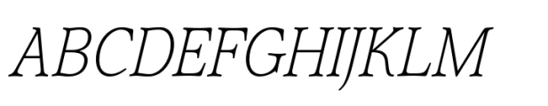 Quietism Deck Thin Italic Font UPPERCASE