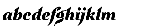 Quietism Display Black Italic Font LOWERCASE