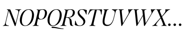 Quietism Display Italic Font UPPERCASE