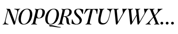 Quietism Display Medium Italic Font UPPERCASE
