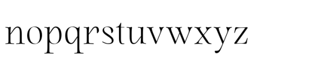 Quietism Display Thin Font LOWERCASE