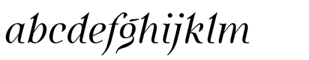 Quietism High Italic Font LOWERCASE