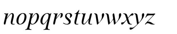 Quietism High Italic Font LOWERCASE