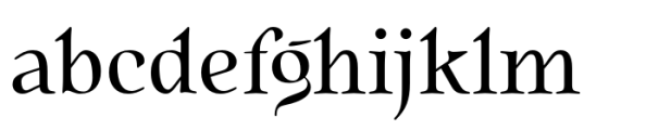 Quietism High Regular Font LOWERCASE