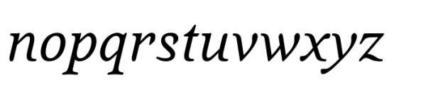 Quietism Text Italic Font LOWERCASE