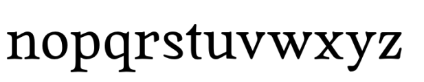 Quietism Text Regular Font LOWERCASE