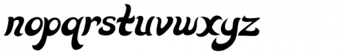 Quiff Italic Font LOWERCASE