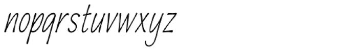 Quiffed Condense Oblique Font LOWERCASE