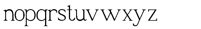 Quigaro Font LOWERCASE