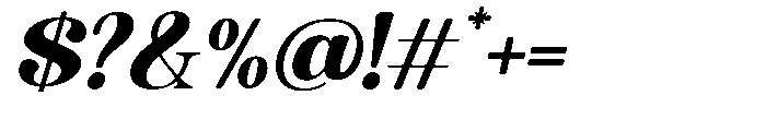 Quiketa Bold Slant Font OTHER CHARS