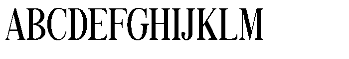 Quiketa Condensed Font UPPERCASE