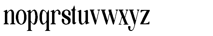 Quiketa Condensed Font LOWERCASE