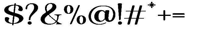 Quiketa Expanded Font OTHER CHARS