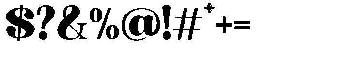 Quiketa Extra Bold Font OTHER CHARS