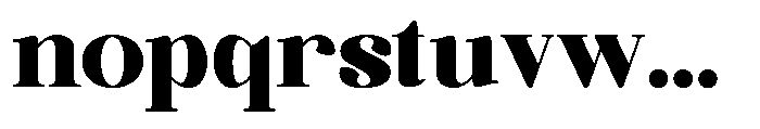 Quiketa Extra Bold Font LOWERCASE