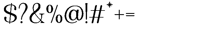 Quiketa Extra Light Font OTHER CHARS