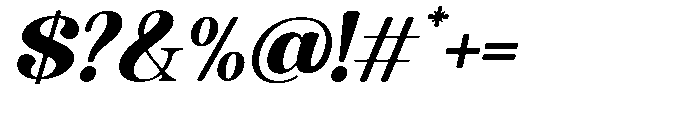 Quiketa Italic Bold Font OTHER CHARS