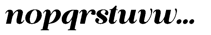 Quiketa Italic Bold Font LOWERCASE